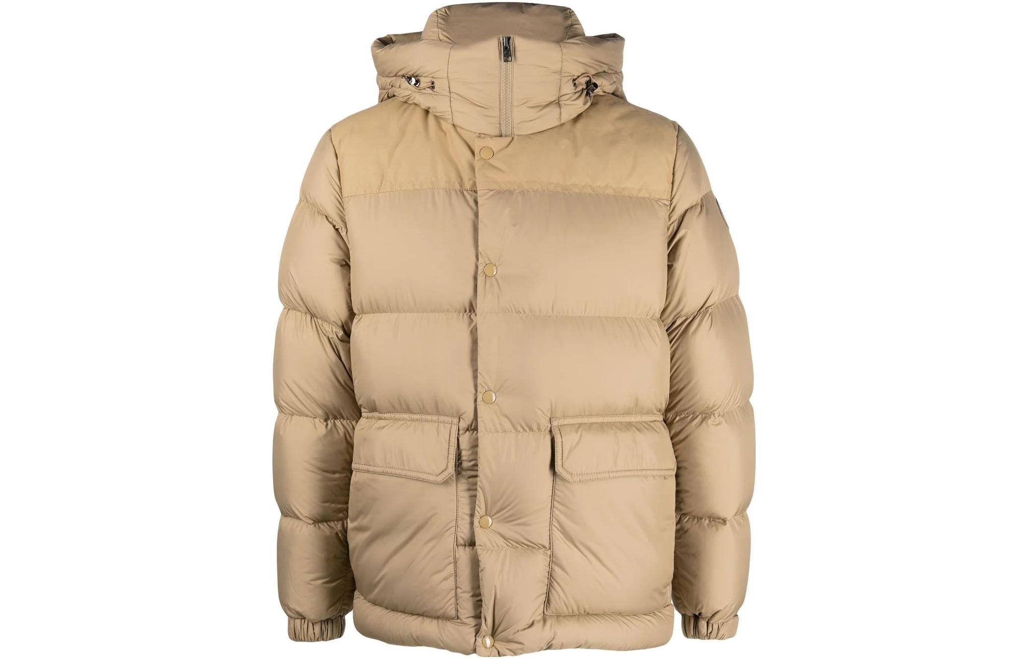 WOOLRICH FW22 Brown Hooded Down Jacket Long Sleeve Outerwear. CFWOOU0615MRUT26358926