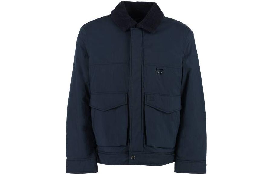 WOOLRICH FW22 Solid Navy Jacket with Dual Side Pockets Long Sleeve. CWFOOU0588MRUT17233989