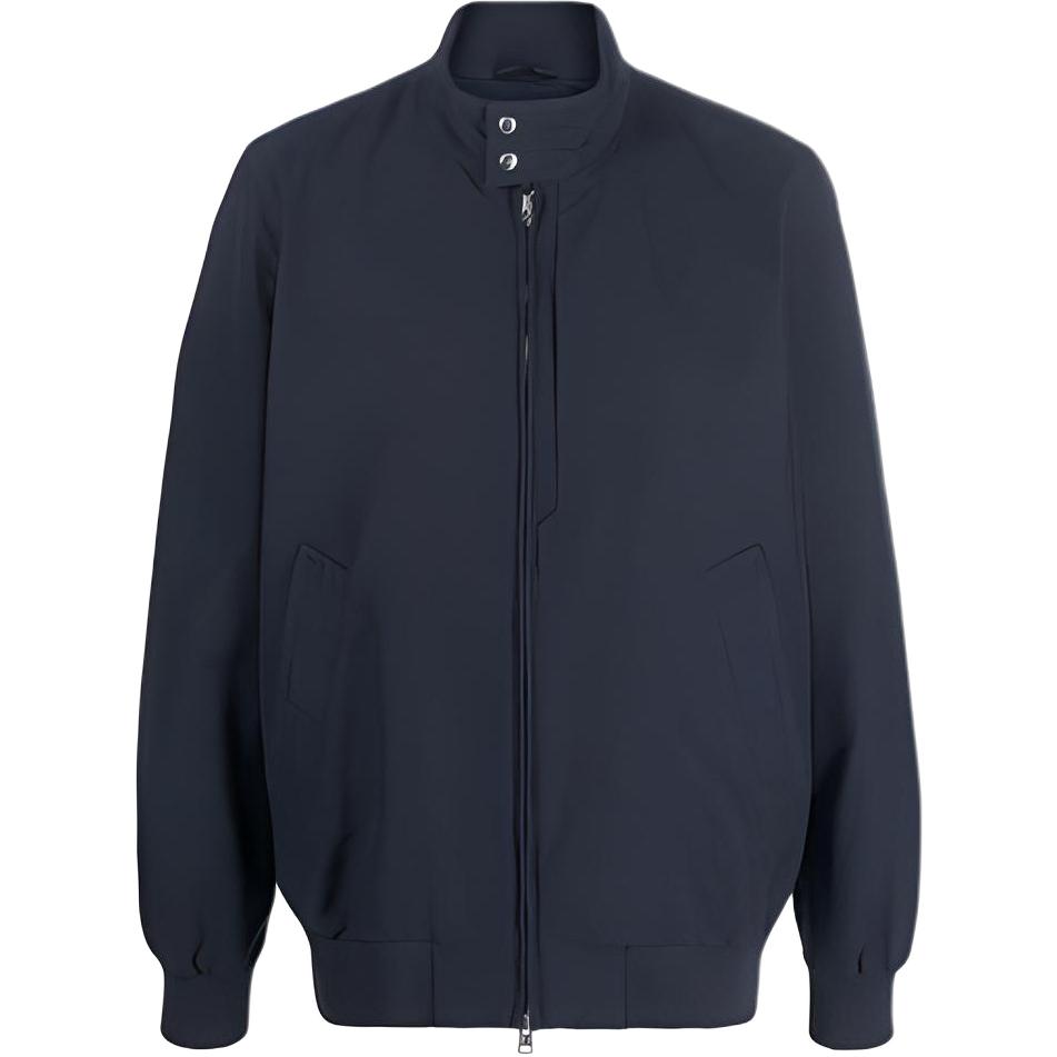WOOLRICH FW22 Solid Zip-Up Flight Jacket Navy Blue (). CFWOOU0580MRUT25383989