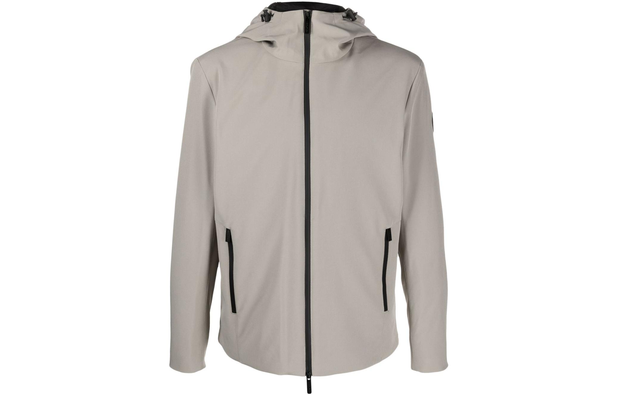 WOOLRICH FW23 Light Gray Hooded Down Jacket Outdoor Casual Coat. WOOU0791MRUT3496642