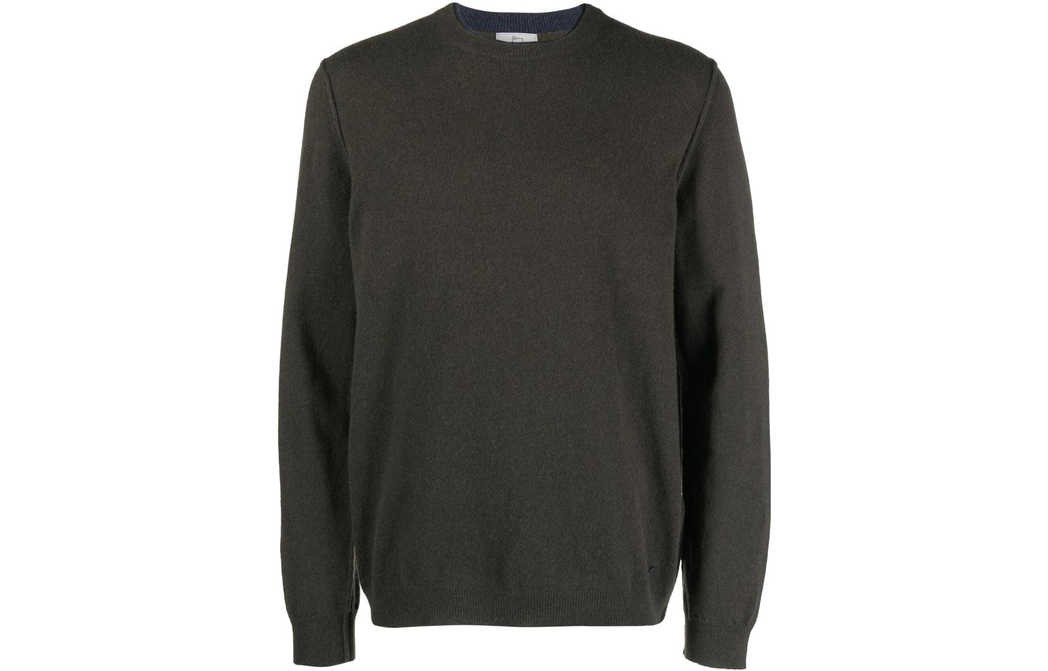 WOOLRICH FW23 Solid Knit Sweatshirt Black WOKN0230MRUF0706614