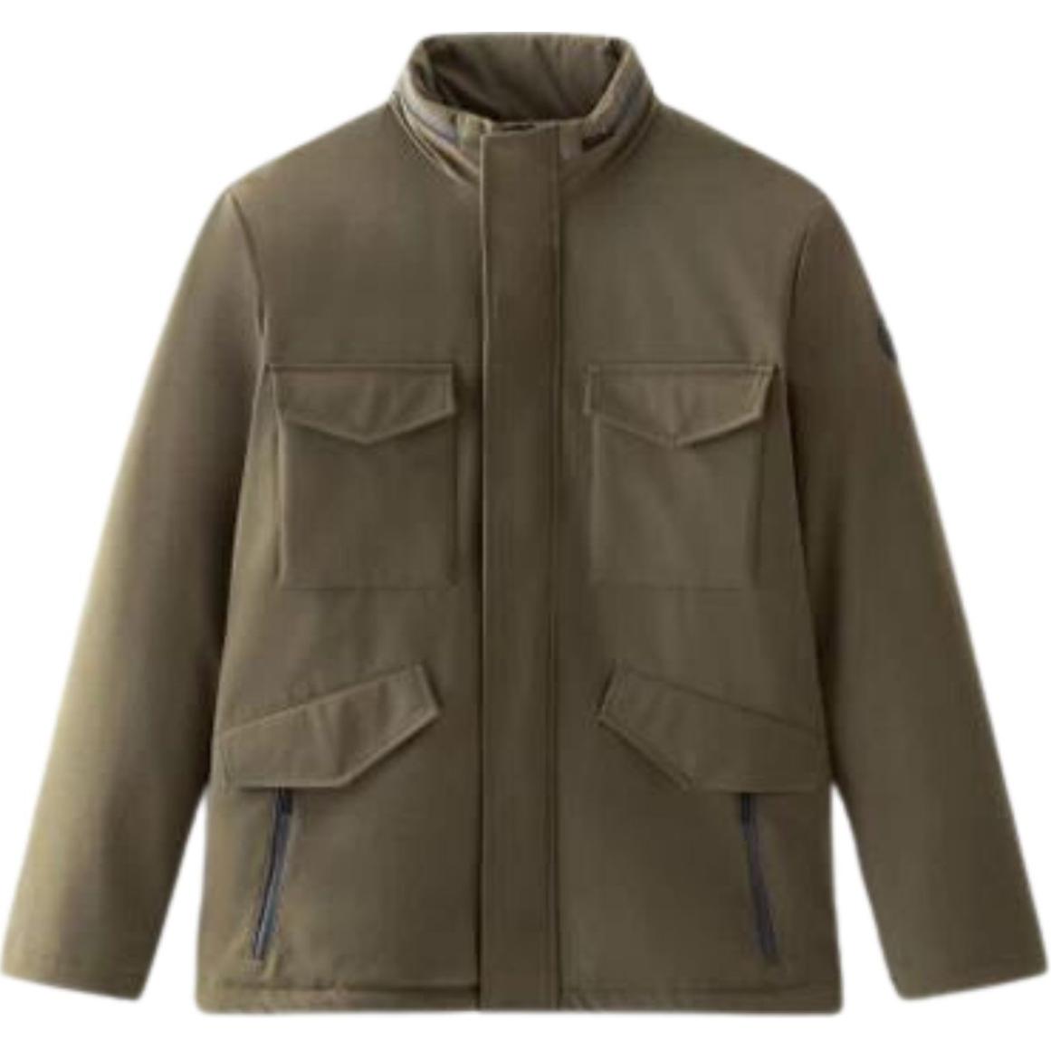 WOOLRICH Green High Neck Zip-Up Jacket CFWOOU0793MRUT3496614