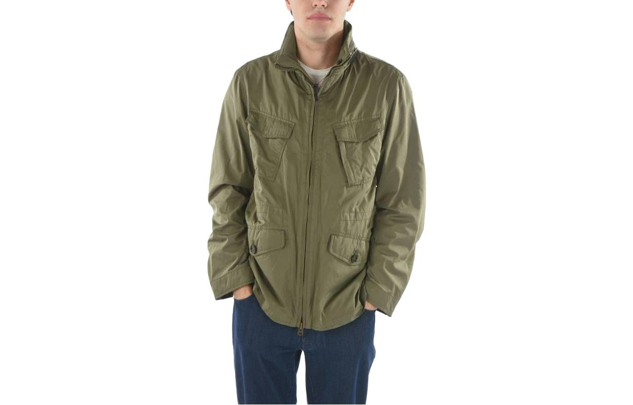 WOOLRICH Green Multi-Pocket Zip-Up Stand Collar Jacket COWOCPS2822UT1623614
