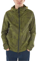 WOOLRICH Green Patterned Zip-Up Hooded Jacket COWOCPS2665PR056510 WOOLRICH Green Patterned Zip-Up Hooded Jacket COWOCPS2665PR056510