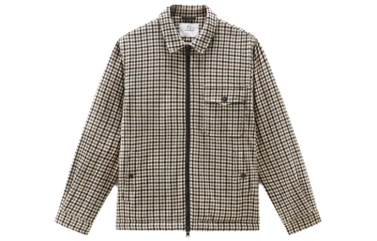 WOOLRICH Grey Plaid Zip-Up Jacket WOOS0101MRUT30468518