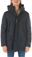 WOOLRICH Hooded Full-Zip Long Sleeve Down Jacket Navy Blue COWOCPS2690LP063989 WOOLRICH Hooded Full-Zip Long Sleeve Down Jacket Navy Blue COWOCPS2690LP063989