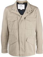 WOOLRICH Khaki Drawstring Solid Color Jacket WOOU0415MRUT2655-723 WOOLRICH Khaki Drawstring Solid Color Jacket WOOU0415MRUT2655-723