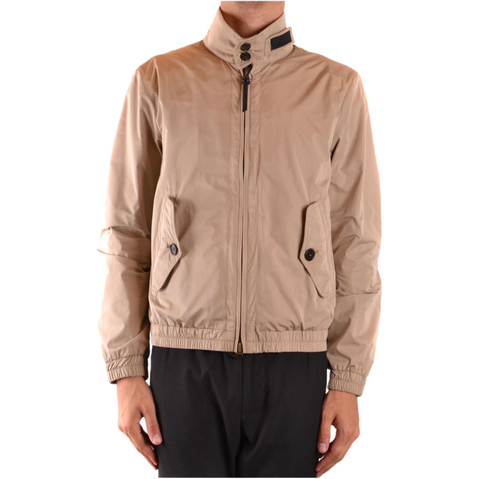 WOOLRICH Khaki Zip-Up High Neck Slim Fit Jacket WOCPS2823UT1623BEIGE