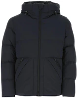 WOOLRICH Navy Blue Down Jacket Hoodie with Full-Zip and Relaxed Fit CFWOOU0611MRUT31073989 WOOLRICH Navy Blue Down Jacket Hoodie with Full-Zip and Relaxed Fit CFWOOU0611MRUT31073989