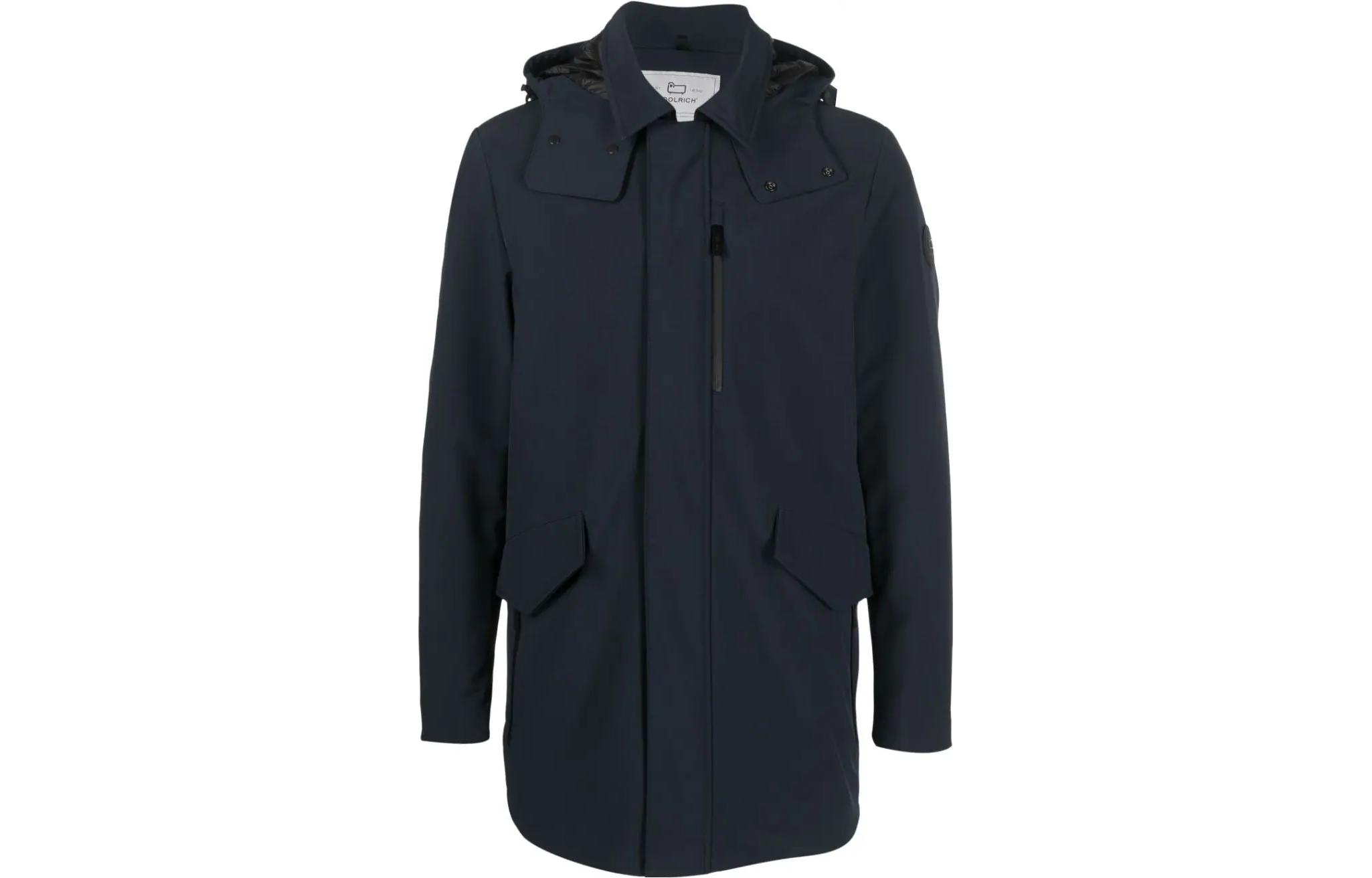 WOOLRICH Navy Blue Down Jacket with Hood and Zipper. CFWOOU0792MRUT34963989