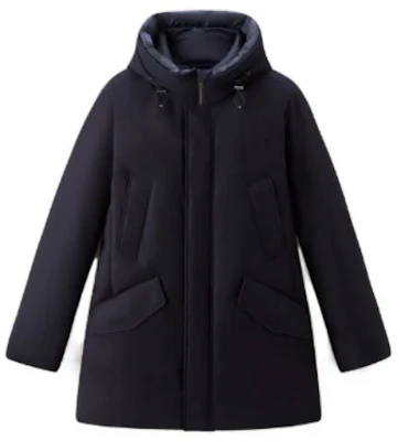 WOOLRICH 寬鬆連帽中長款羽絨外套 藍色 CFWOOU0826MRUT24903989 Buy WOOLRICH 寬鬆連帽中長款羽絨外套 藍色 CFWOOU0826MRUT24903989