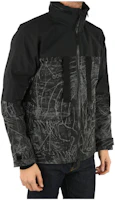 WOOLRICH Patterned Print Zip-Up Hooded Jacket Black WOCPS2786UT1291105 WOOLRICH Patterned Print Zip-Up Hooded Jacket Black WOCPS2786UT1291105
