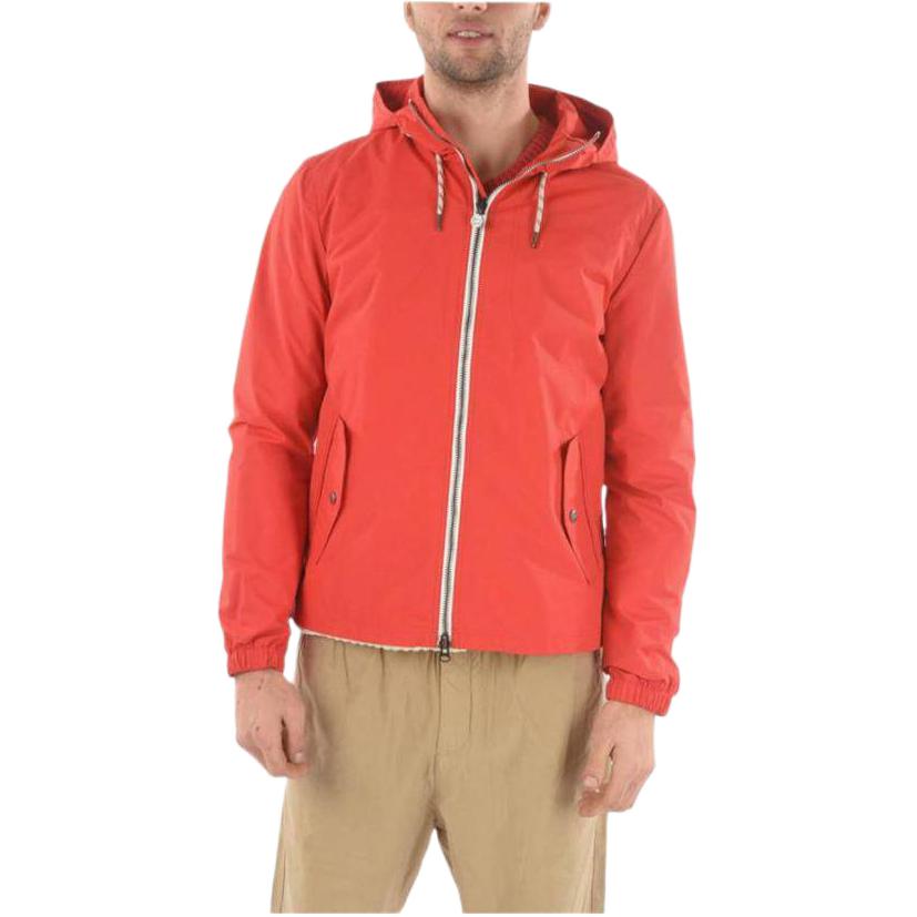 WOOLRICH Red Hooded Button Pocket Zip-Up Jacket for Men. COWYCPS0490TA055361