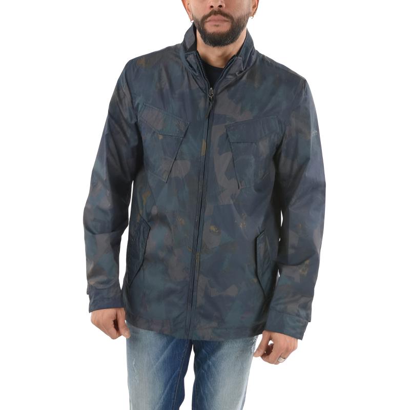 WOOLRICH Reversible Full-Print Zip-Up High-Collar Jacket COWOCPS2666PT4030008