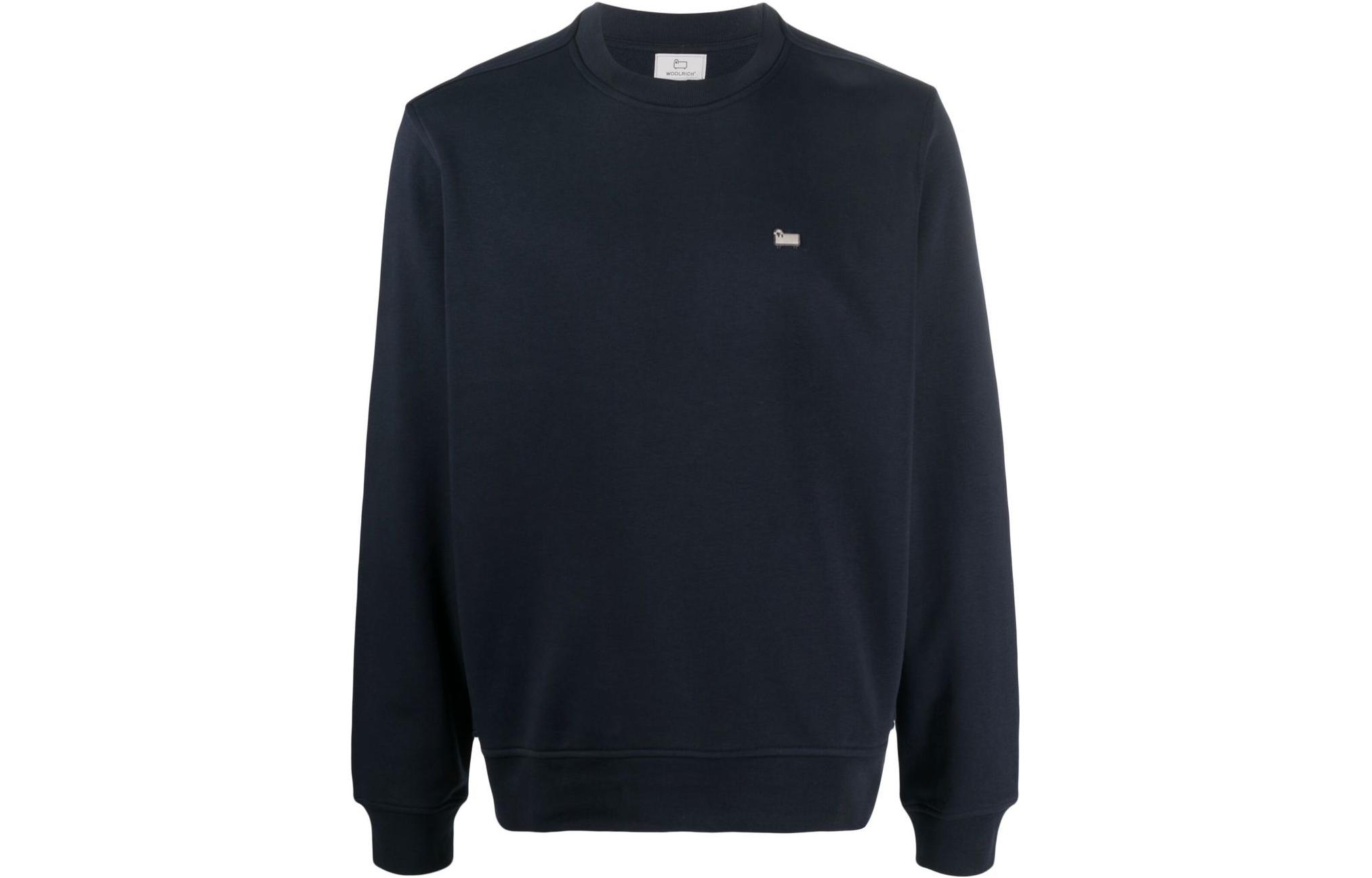 WOOLRICH Solid Color Crewneck Long Sleeve Pullover Sweatshirt Men CFWOSW0151MRUT32493989