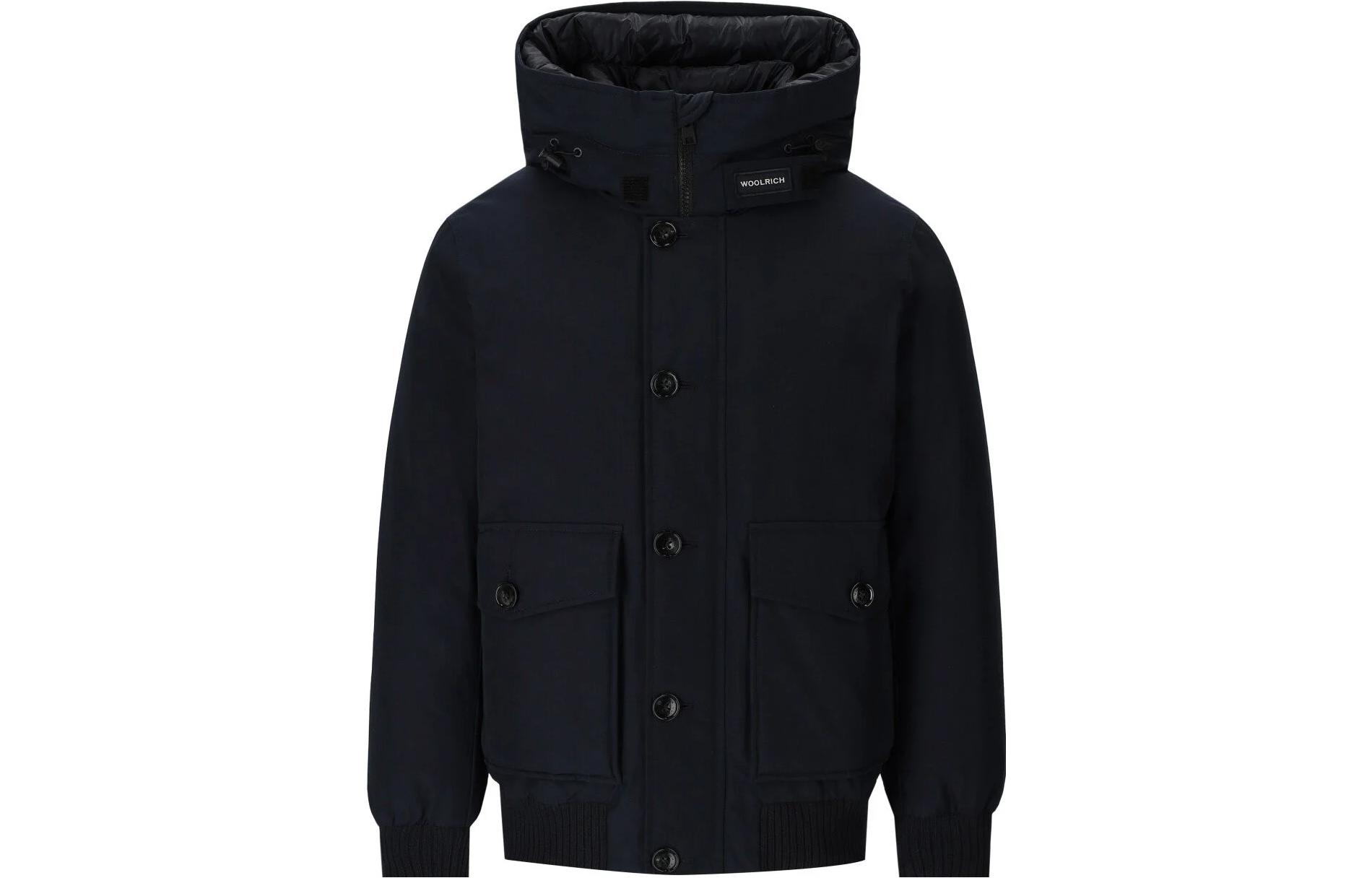 WOOLRICH Solid Color Hooded Long Sleeve Jacket CFWOOU0785MRUT0001MLB