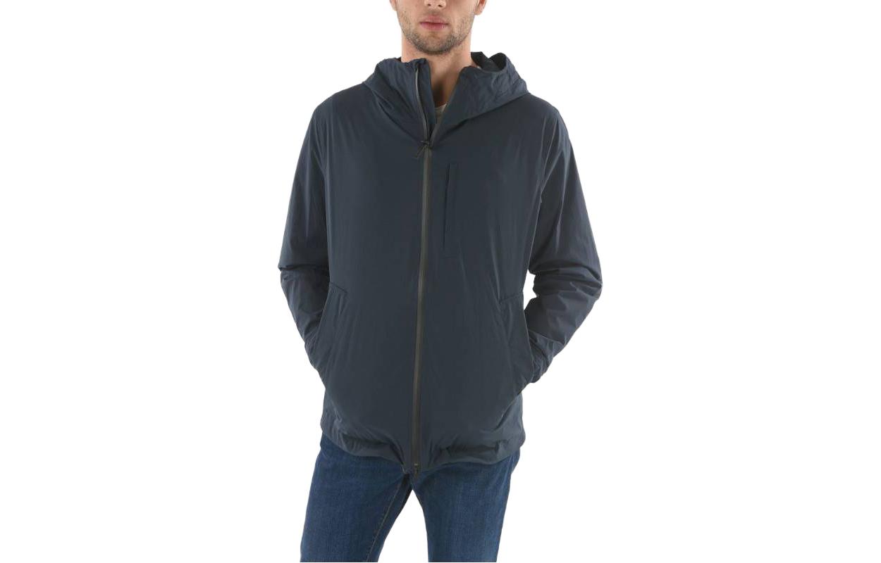 WOOLRICH Solid Color Hooded Zip Jacket BLACK COWOCPS2665PR053989