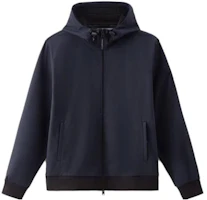 WOOLRICH Solid Color Hooded Zip Jacket Blue CFWOSW0174MRUT28733989 WOOLRICH Solid Color Hooded Zip Jacket Blue CFWOSW0174MRUT28733989