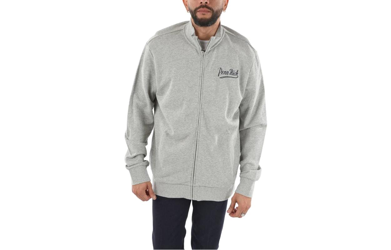 WOOLRICH Solid Color Letter Print Zip-Up Jacket Grey COWYFEL0508BA05185A