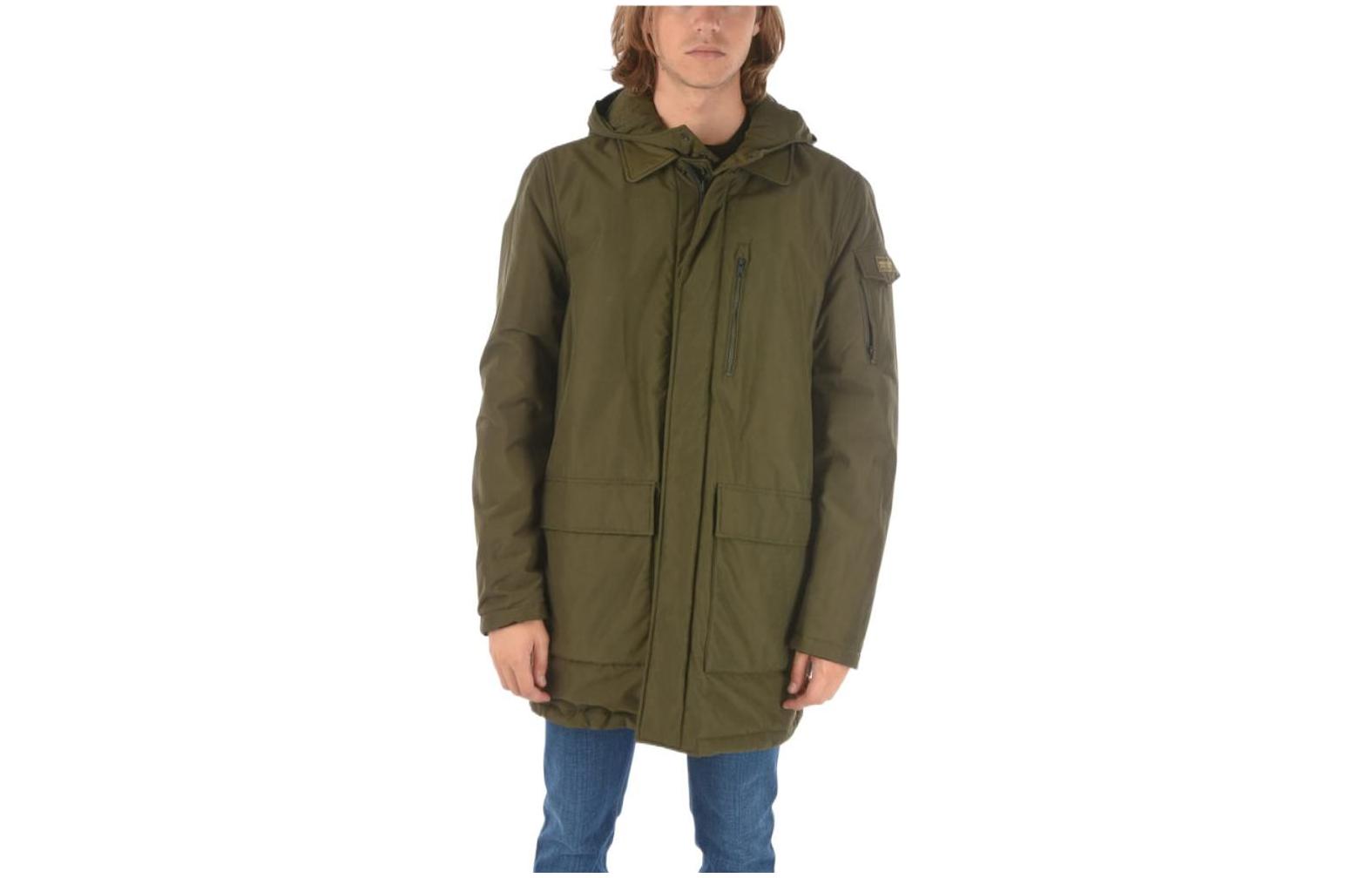 WOOLRICH Solid Color Long Sleeve Jacket Men’s Green COWOCPS2700ME506423