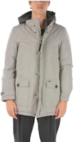 WOOLRICH Solid Color Loose Fit Hooded Jacket Gray P422393COWOCPS2747CF401606 WOOLRICH Solid Color Loose Fit Hooded Jacket Gray P422393COWOCPS2747CF401606