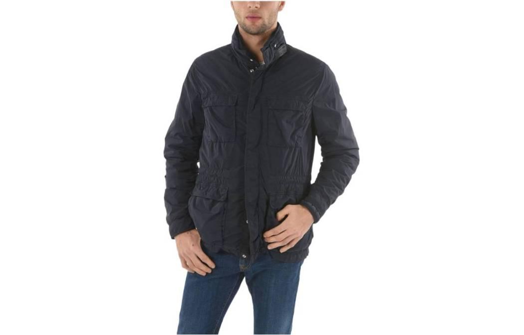 WOOLRICH Solid Color Navy Blue Stand Collar Casual Jacket COWOCPS2795UT12953989