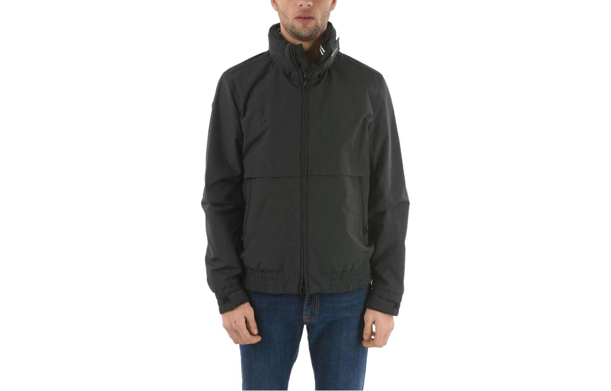 WOOLRICH Solid Color Turtleneck Zip Jacket Black COWOCPS2789UT1299100