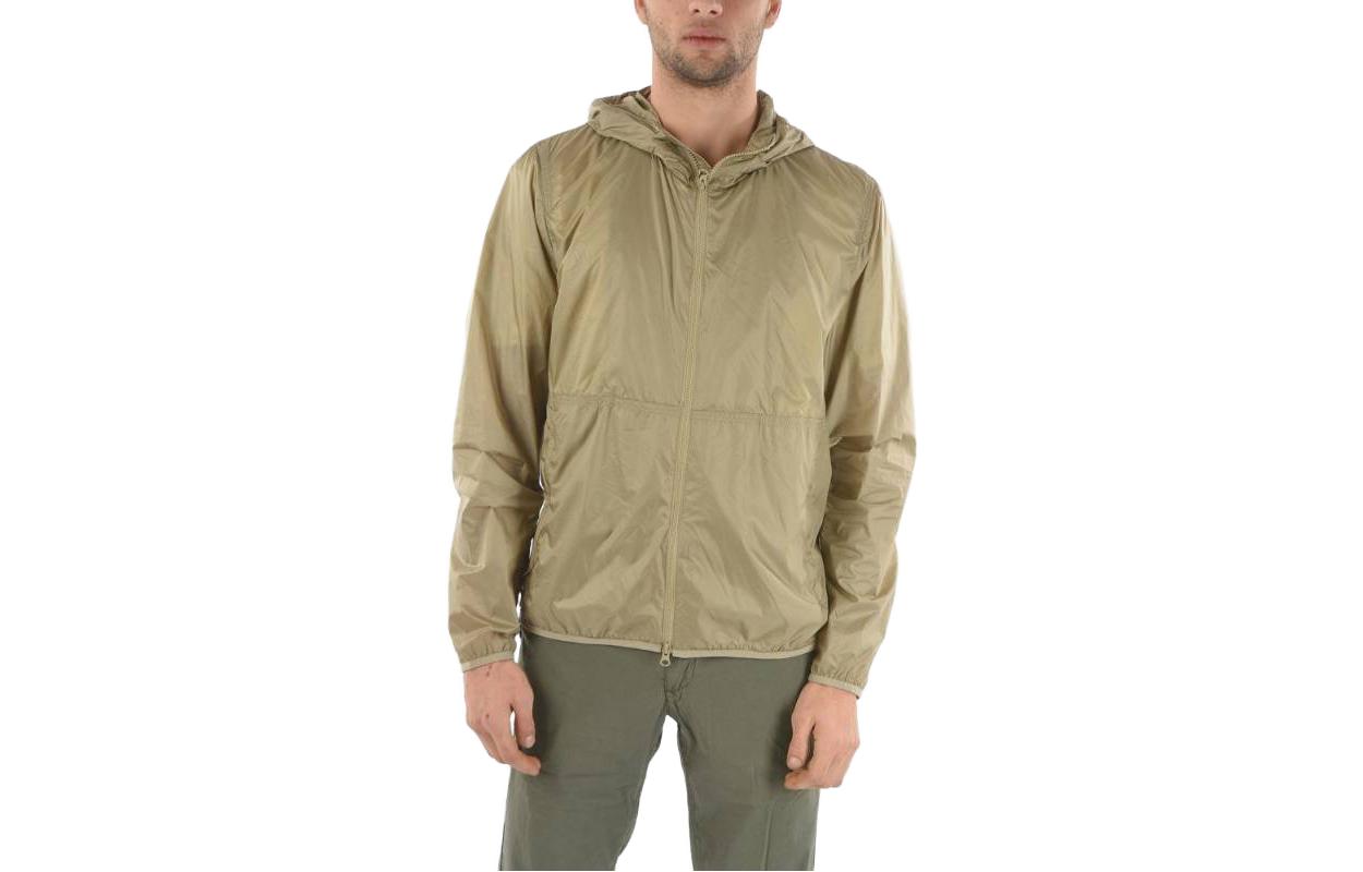 WOOLRICH Solid Color Zip-Up Hooded Jacket Brown COWOCPS2826UT1567710