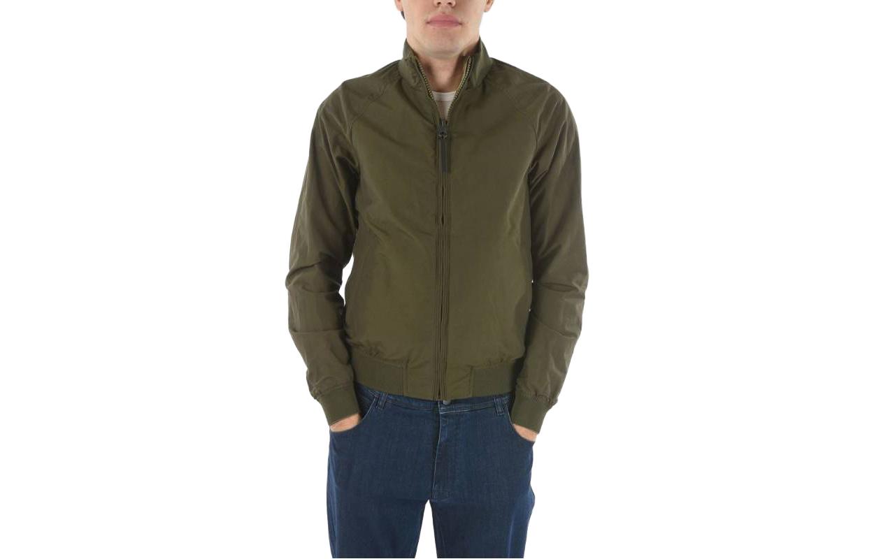 WOOLRICH Solid Color Zip-Up Jacket Green Mens COWOCPS2667PT406507
