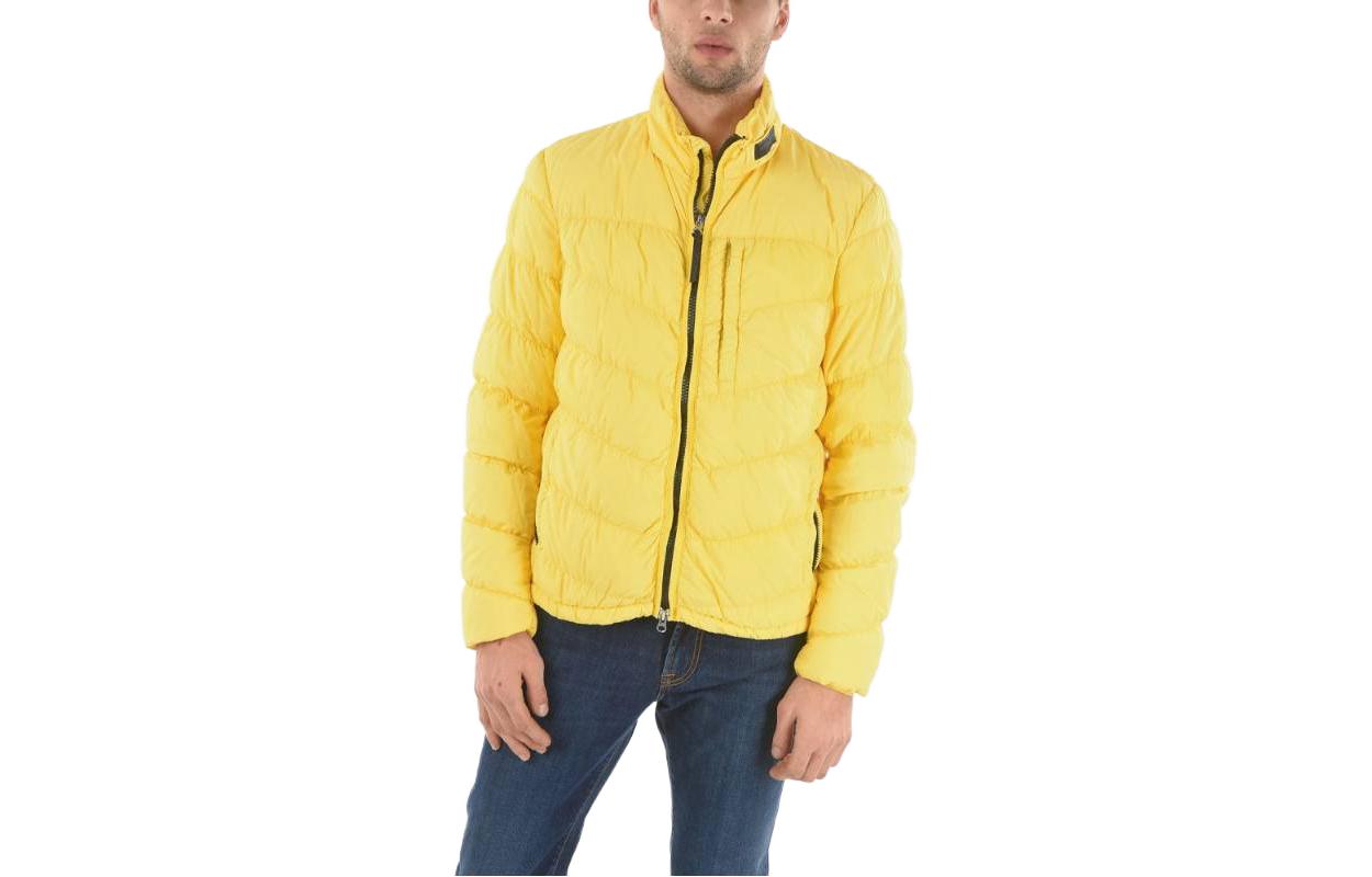 WOOLRICH Solid Color Zip-Up Jacket Yellow COWOCPS2798UT1289200
