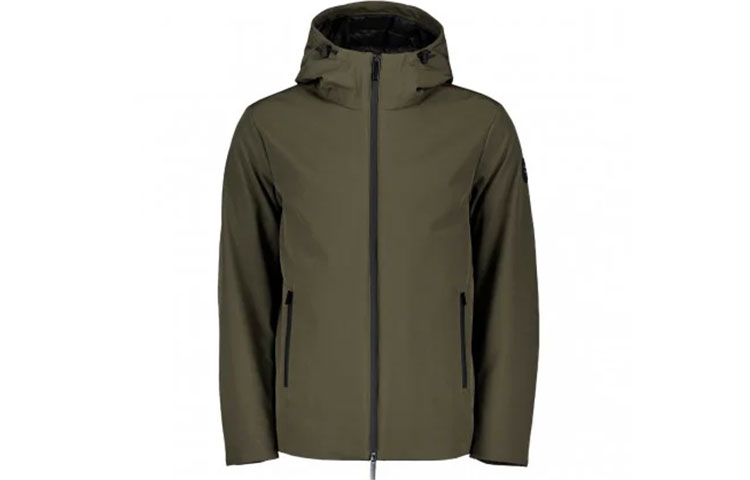 WOOLRICH Solid Green Zip-Up Hooded Jacket WOOU0500MR614