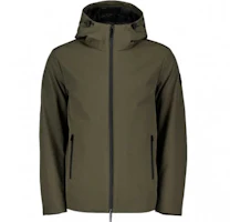 WOOLRICH Solid Green Zip-Up Hooded Jacket WOOU0500MR614 WOOLRICH Solid Green Zip-Up Hooded Jacket WOOU0500MR614