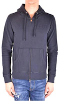 WOOLRICH Solid Logo Zip Hoodie - Blue WOFEL1143BR803989A WOOLRICH Solid Logo Zip Hoodie - Blue WOFEL1143BR803989A