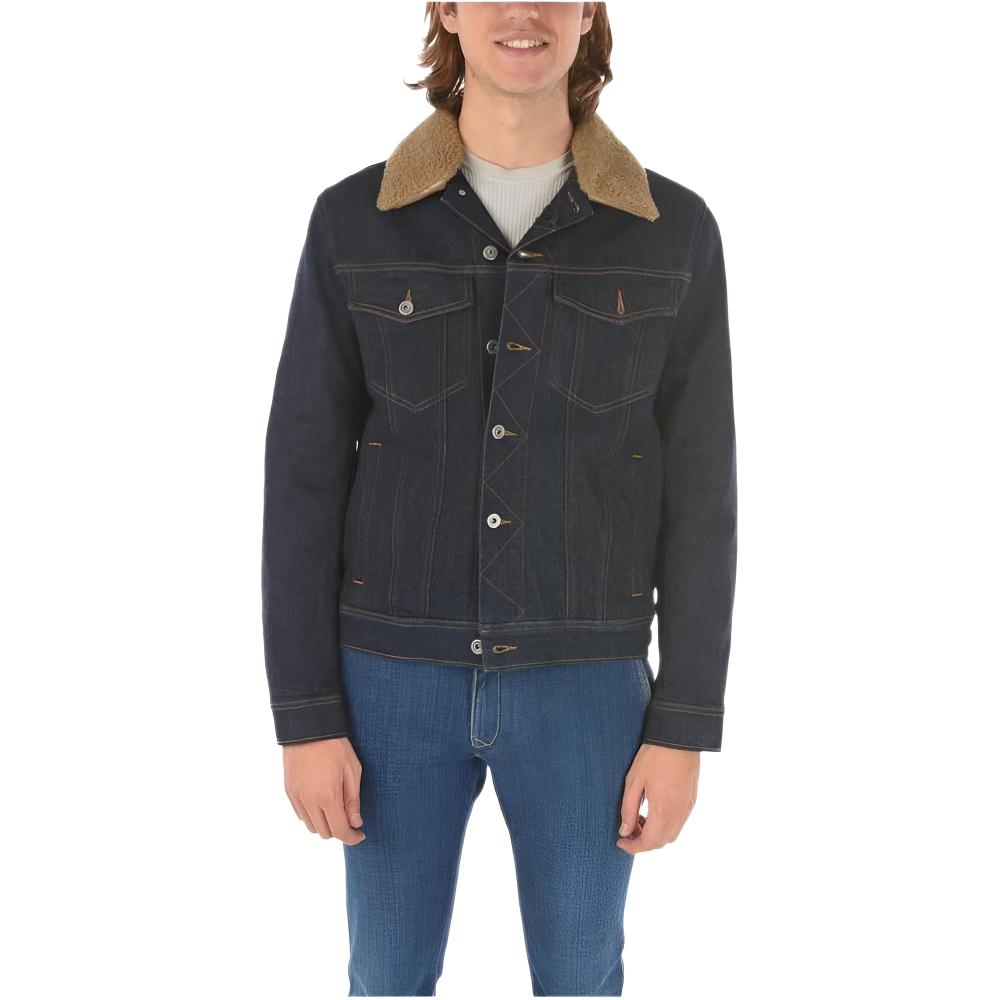 WOOLRICH Solid Single-Breasted Flap Pocket Jacket - Deep Navy Blue COWOTSC0039DE0630051