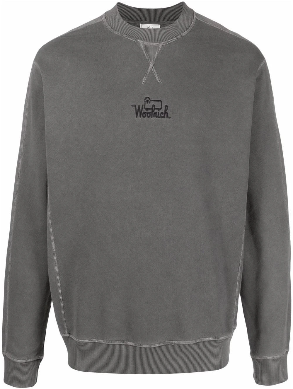 woolrich-ss-22-grey-crewneck-sweatshirt-with-embroidered-logo-cfwosw-0124-mrut-2915100