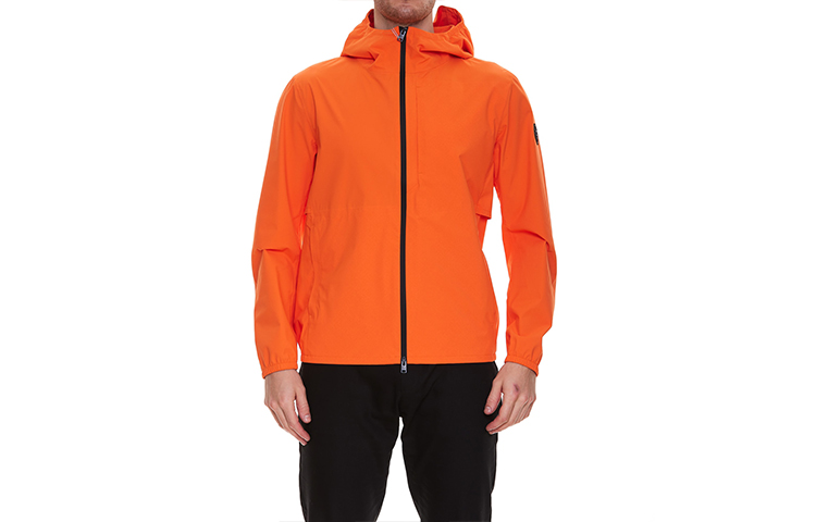 WOOLRICH SS22 Solid Color Zip-Up Hooded Jacket Orange WOOU0526MRUT2540-5475