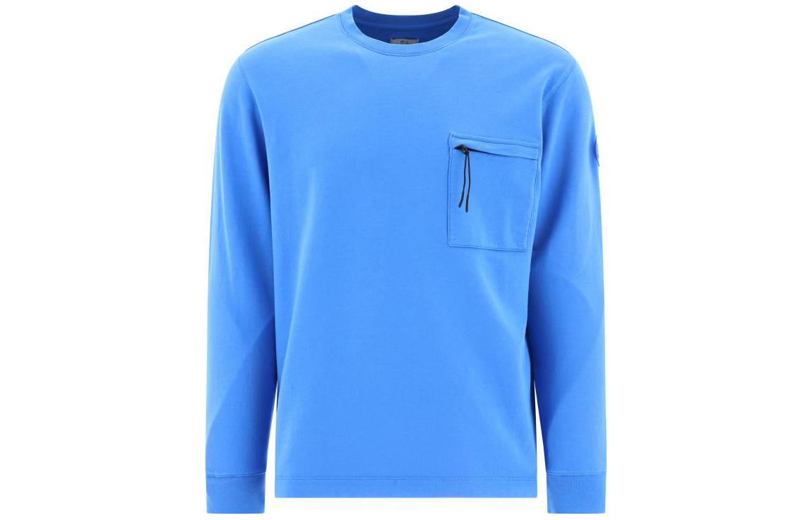 WOOLRICH SS23 Blue Crewneck Long Sleeve Sweatshirt. CFWOSW0176MRUT335431066