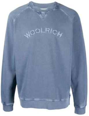 WOOLRICH SS23 藍色圖案標誌長袖圓領衫 WOSW0187MRUT3470313 Buy WOOLRICH SS23 藍色圖案標誌長袖圓領衫 WOSW0187MRUT3470313