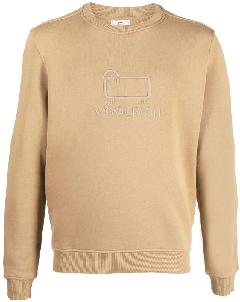 woolrich-ss-23-khaki-embroidered-logo-crewneck-sweatshirt-cfwosw-0133-mrut-31058926