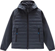 WOOLRICH SS23 Navy Down-Filled Hoodie Jacket CFWOOU0702MRUT30693989 WOOLRICH SS23 Navy Down-Filled Hoodie Jacket CFWOOU0702MRUT30693989