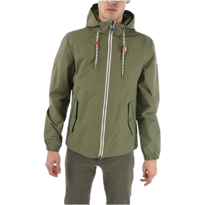 WOOLRICH SS23 Solid Color Hooded Zip Jacket Green COWYCPS0550UT10576417