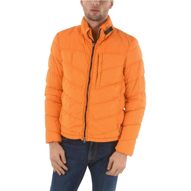 WOOLRICH SS23 Solid Stitch Zip-Up Hooded Jacket Orange COWOCPS2798UT12892089