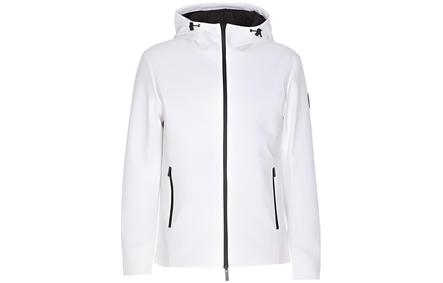 WOOLRICH White Down Jacket with Logo, Hooded Zip-Up Design. CFWOOU0791MRUT34968637