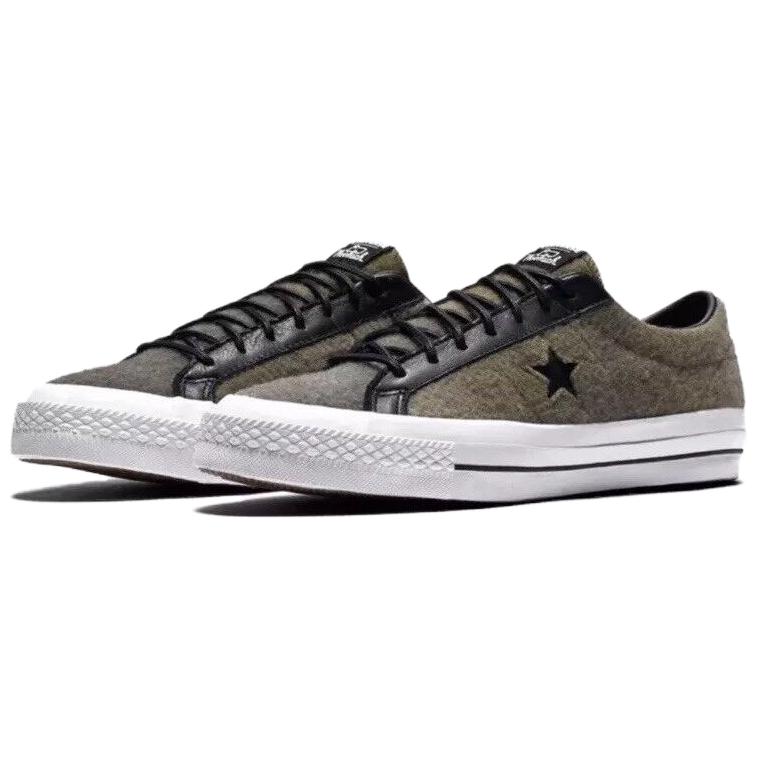 Lookbook Woolrich x Converse One Star Ox 'Herbal Green' Hijau Herbal 154036C