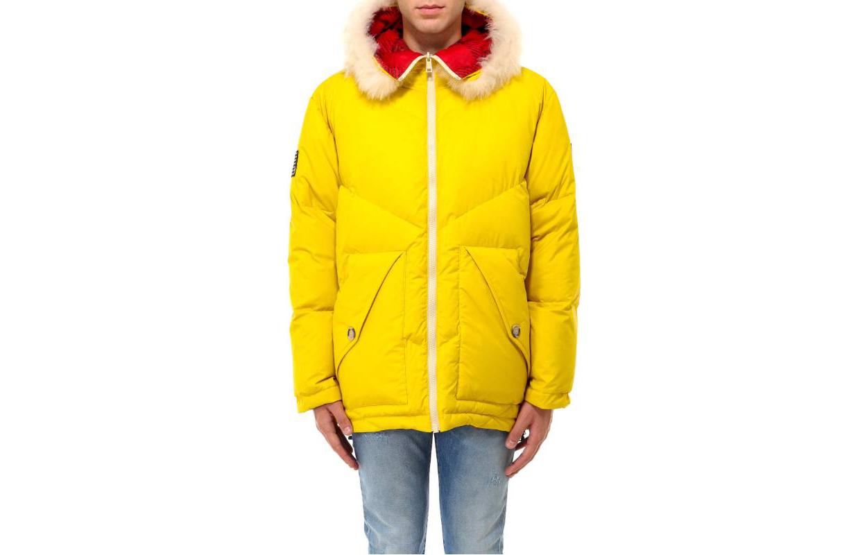 WOOLRICH Yellow Hooded Down Jacket WOCPS2933UT2239200
