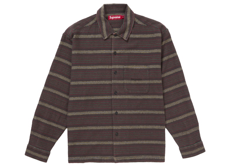 Woven Stripe Shirt Faded Black