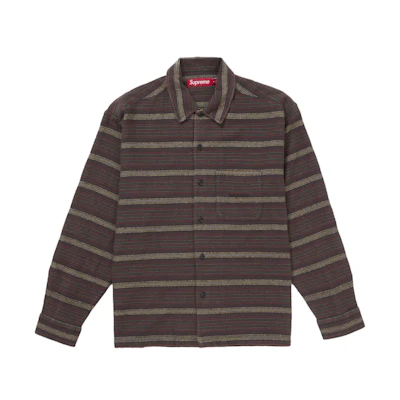 Woven Stripe Shirt Faded Black