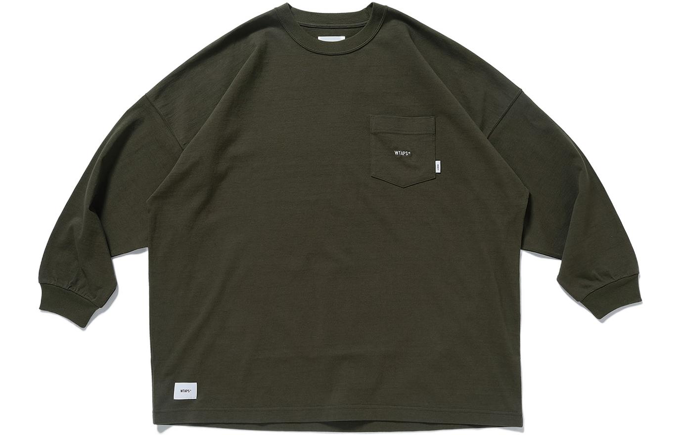 WTAPS  Crewneck Logo Long Sleeve T-Shirt 221ATDT-CSM06