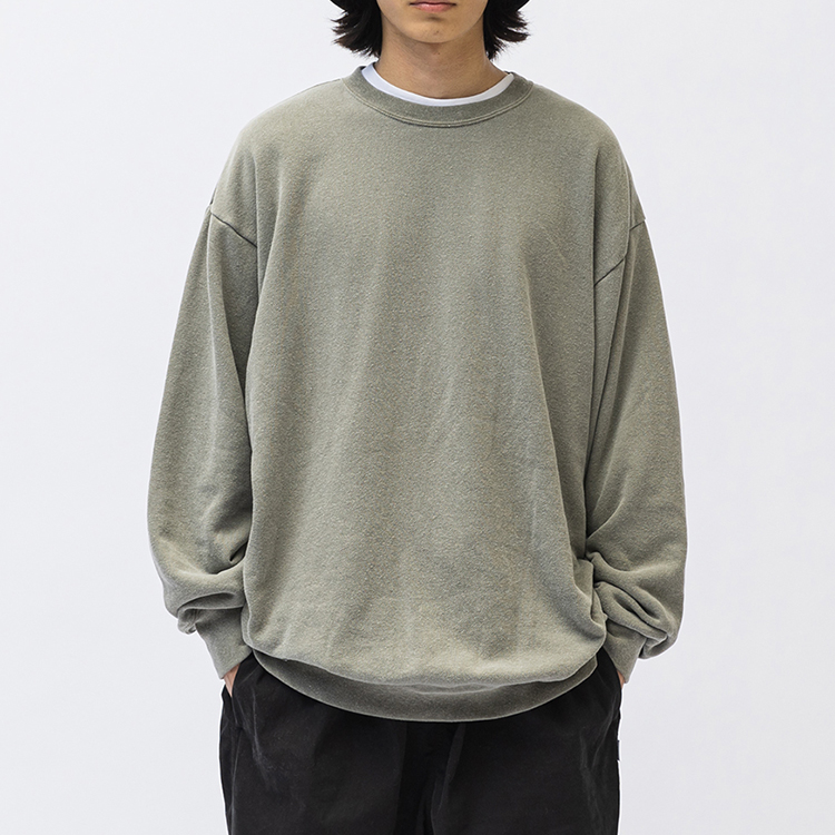 Details for WTAPS  Crewneck Pullover Solid Color Sweater 232ATDT-CSM26
