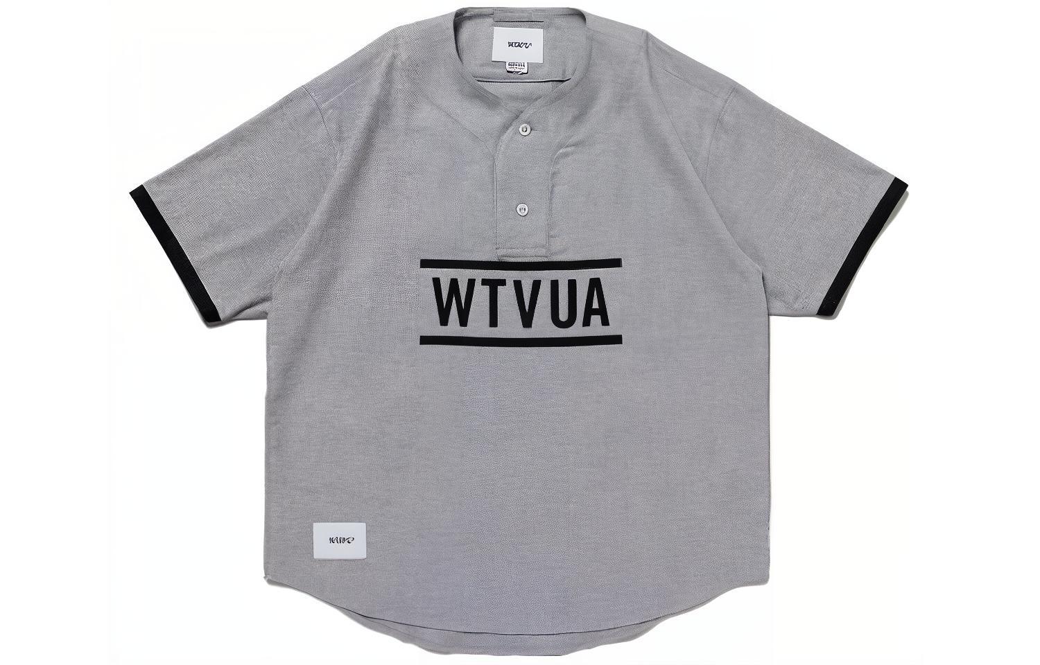 Lookbook WTAPS  Crewneck Short Sleeve T-Shirt with Letter Print Design. 231TQDT-SHM03